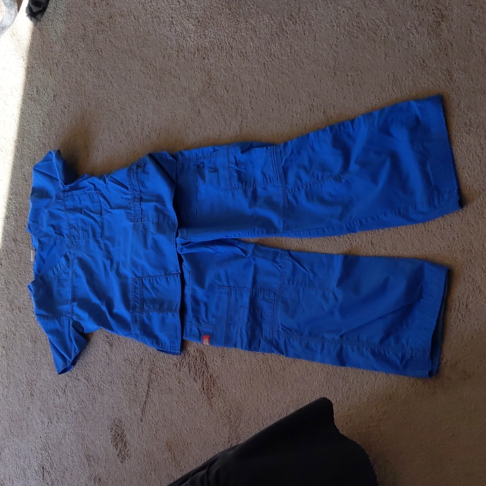 Dickie's royal blue scrub set size SP